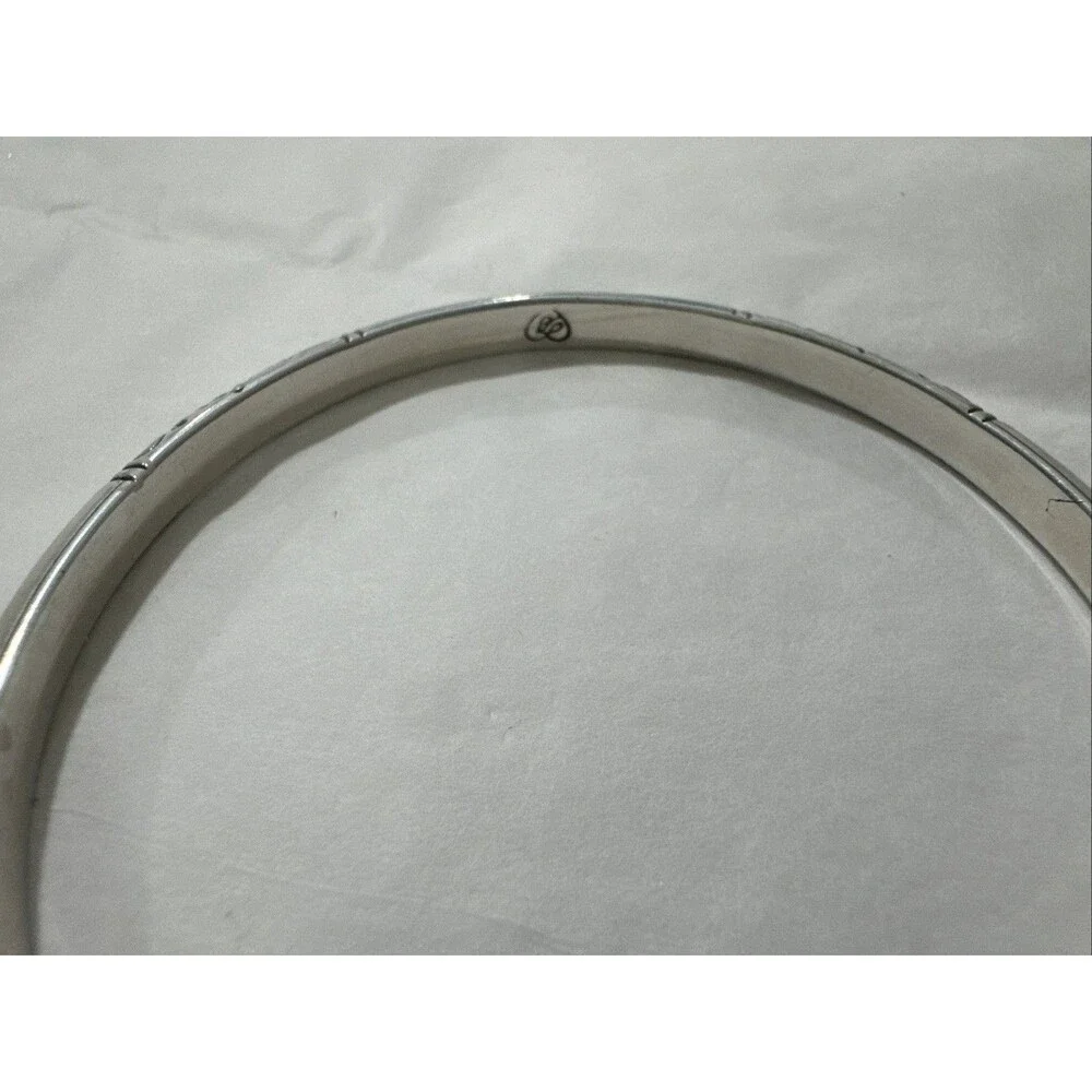 BRIGHTON -  Embossed Design 5mm Bangle Bracelet - 2.5
